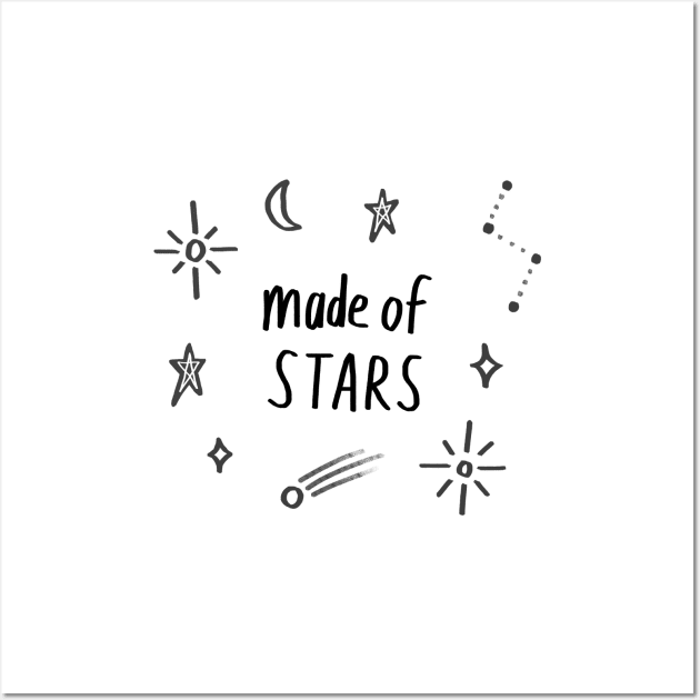 Made of Stars (Dark) Wall Art by Made by Casey